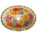 Talavera Sink - Flowers 16"x12" -